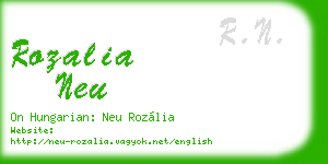 rozalia neu business card